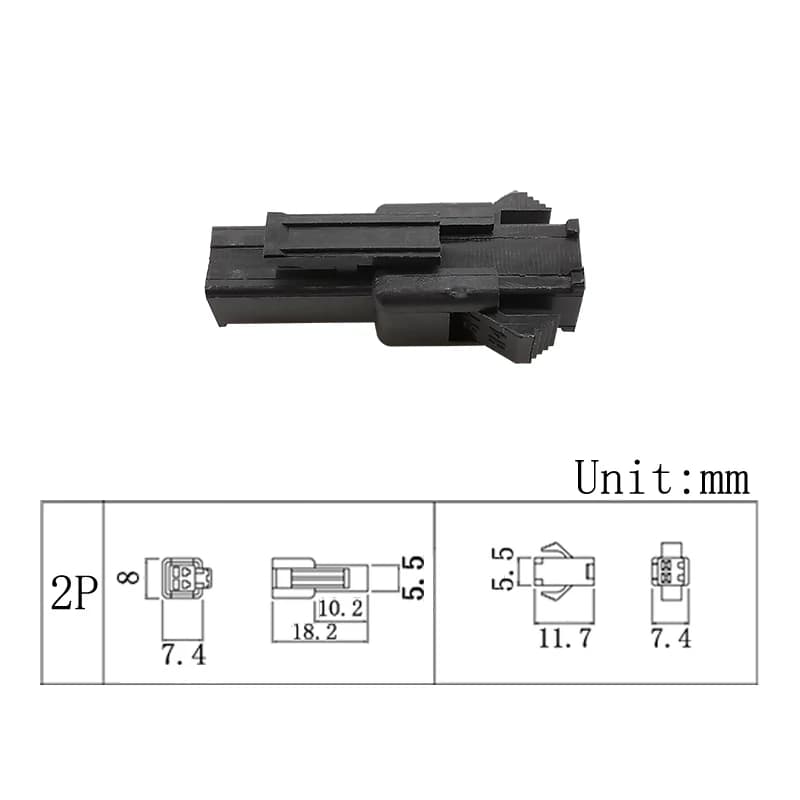 2.54mm JST SM Connector Kit | 2-Pin Male & Female Plugs | Precision Crimp Terminals - Thumbnail 4