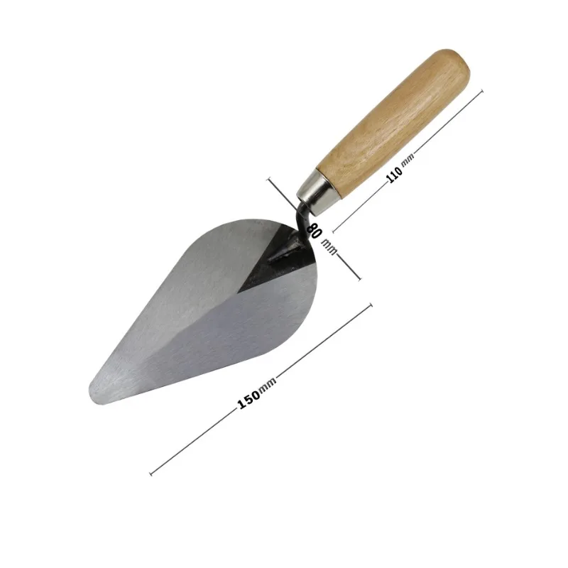 Masonry Trowel | Carbon Steel Blade for Concrete, Mortar & Brickwork | Heavy-Duty Construction Tool - Thumbnail 2