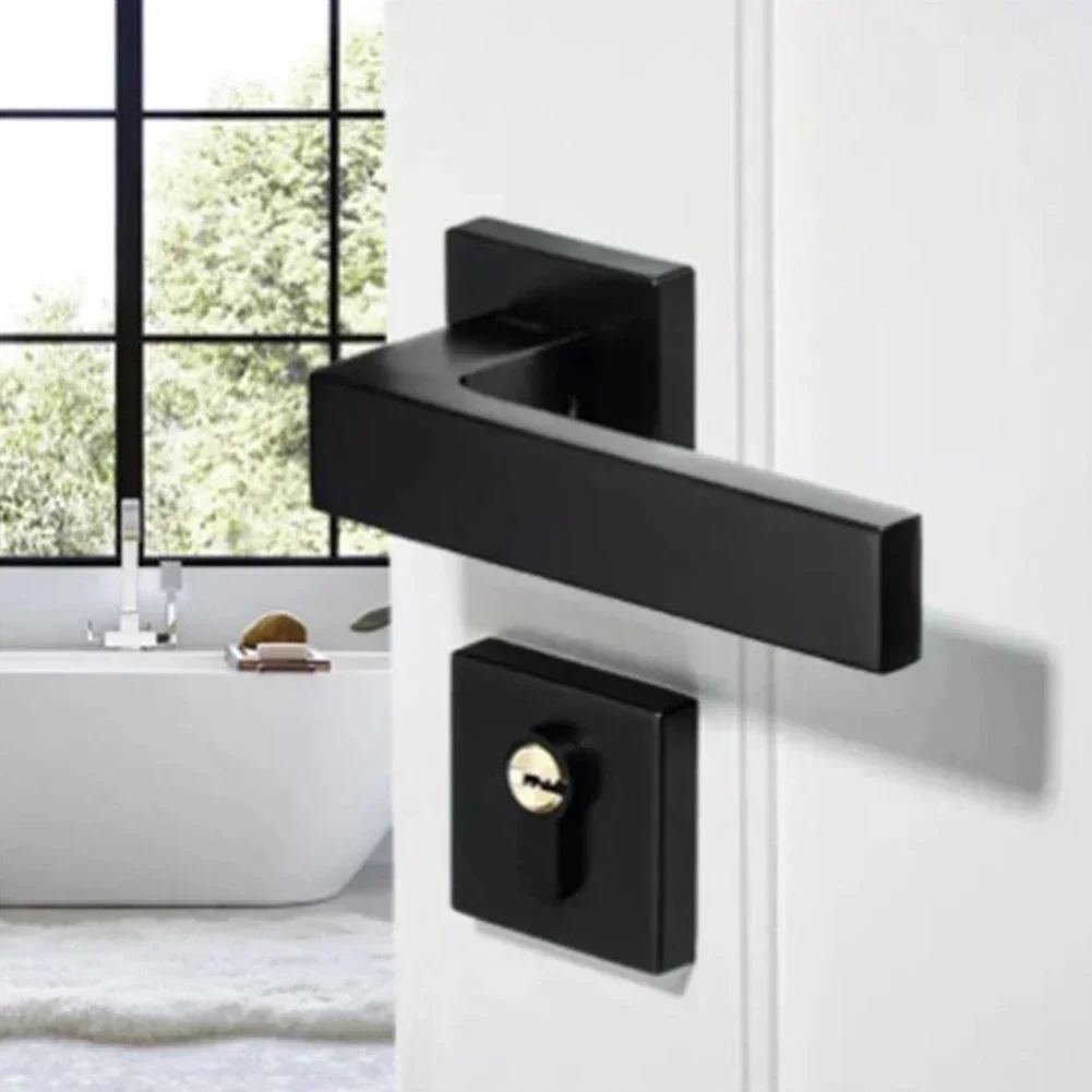 Interior Door Handle Lock | Versatile for Living Room & Bedroom Doors | High-Quality Materials - Thumbnail 6