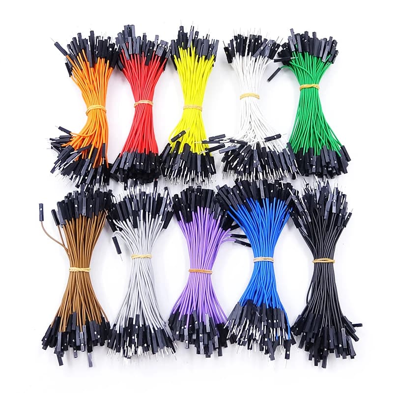 Solderless Jumper Wire Kit | 20-Piece Dupont Connectors | 26AWG Copper for Arduino & Breadboards - Image 1