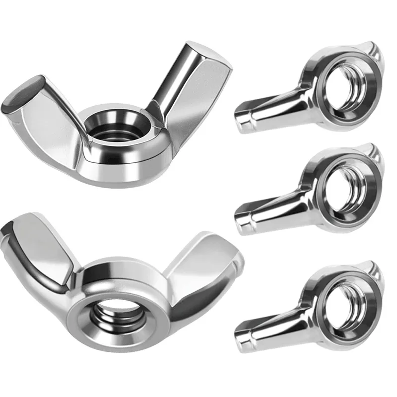 304 Stainless Steel Wing Nuts | Hand-Tighten Butterfly Nuts | M3-M12 DIN315 - Thumbnail 3