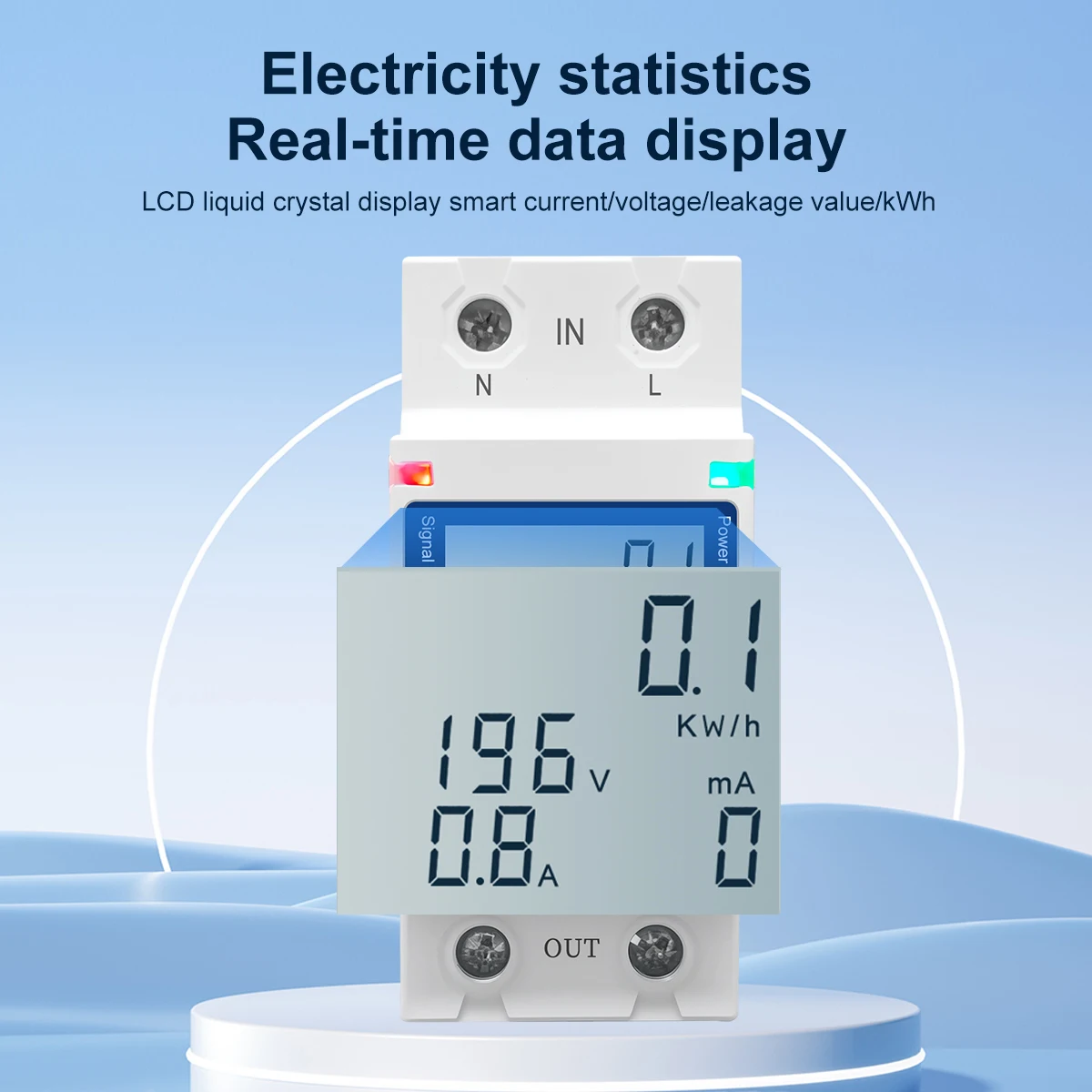 WiFi Circuit Breaker | 63A 220V/110V | Energy Monitor with Leakage & Voltage Protection - Thumbnail 6