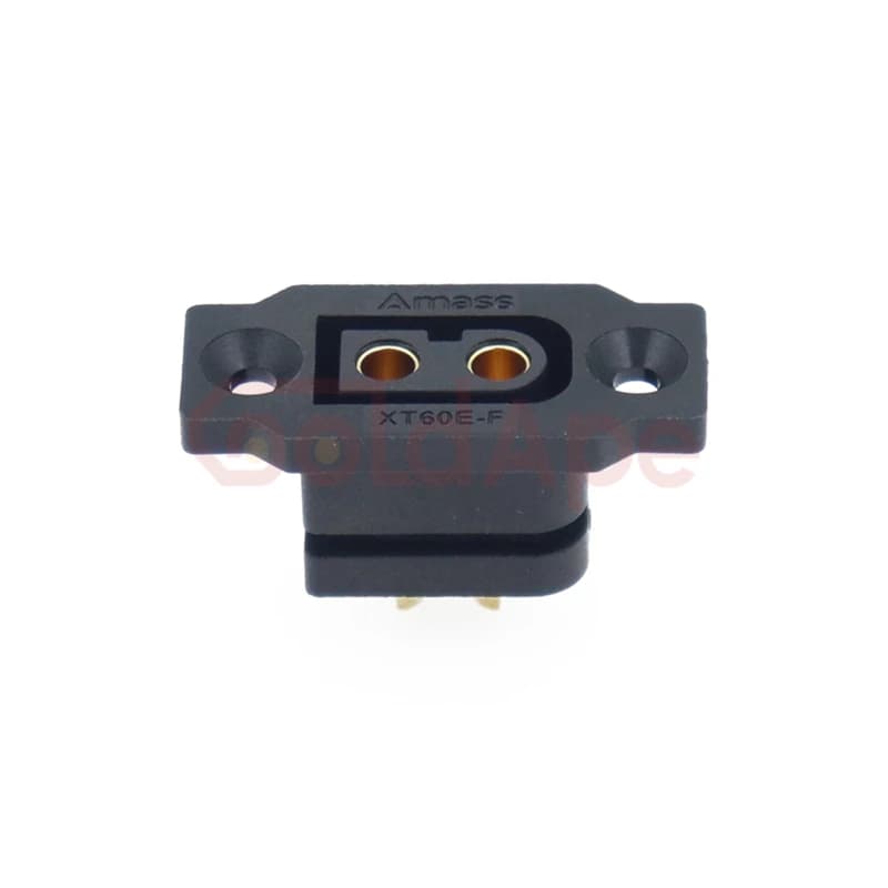 XT60E-F.B High-Current Connector | 30A Gold-Plated Mountable Plug for RC Batteries - Thumbnail 4
