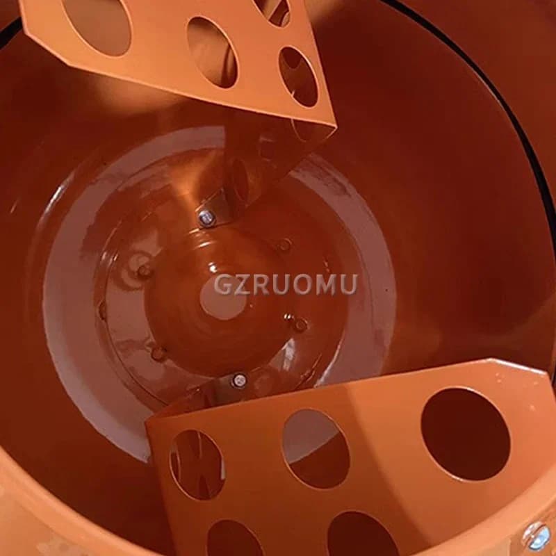 Professional-Grade 63L Vertical Mixer | Heavy-Duty Electric Concrete & Mortar Blender for Construction & DIY - Thumbnail 7