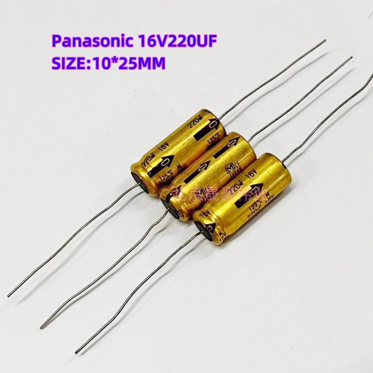Axial Electrolytic Capacitor Kit | 25V & 16V | 47uF to 220uF | High-Temp 125°C for Audio & Electronics - Thumbnail 6