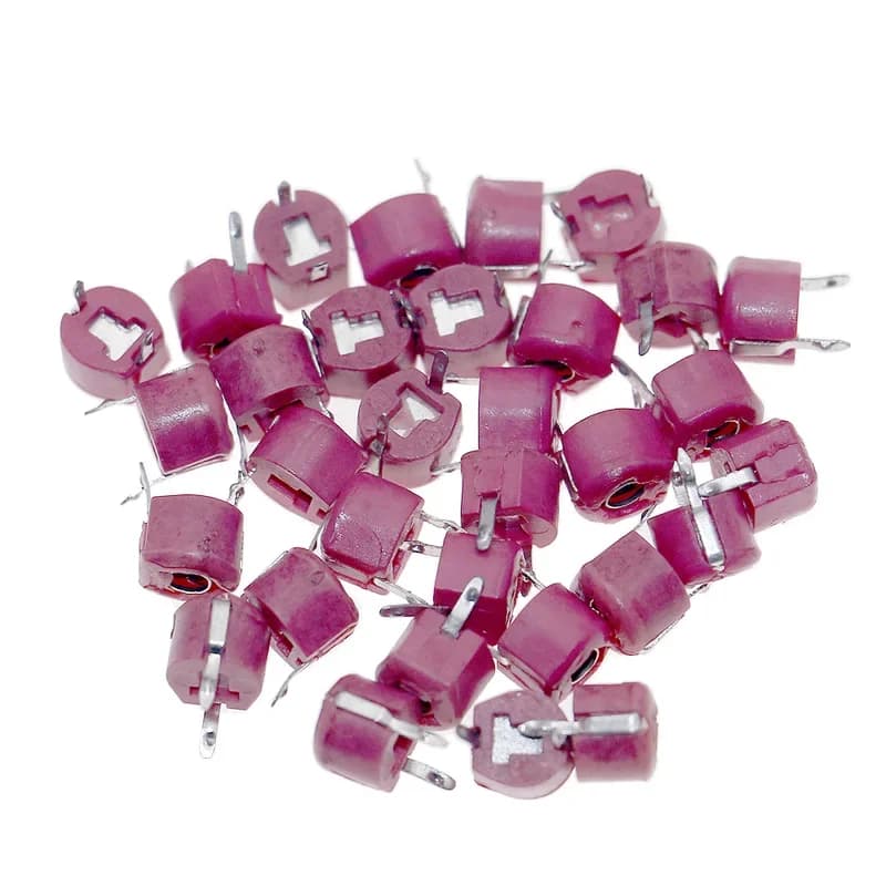 Ceramic Trimmer Capacitor Kit | 6mm Variable 5-120pF | 50-Piece Precision Set - Thumbnail 4