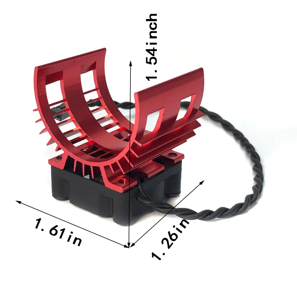 Electric Motor Heatsink & Cooling Fan | For 540/550 Brushless Motors | 1/10 1/12 Scale Cars - Thumbnail 6