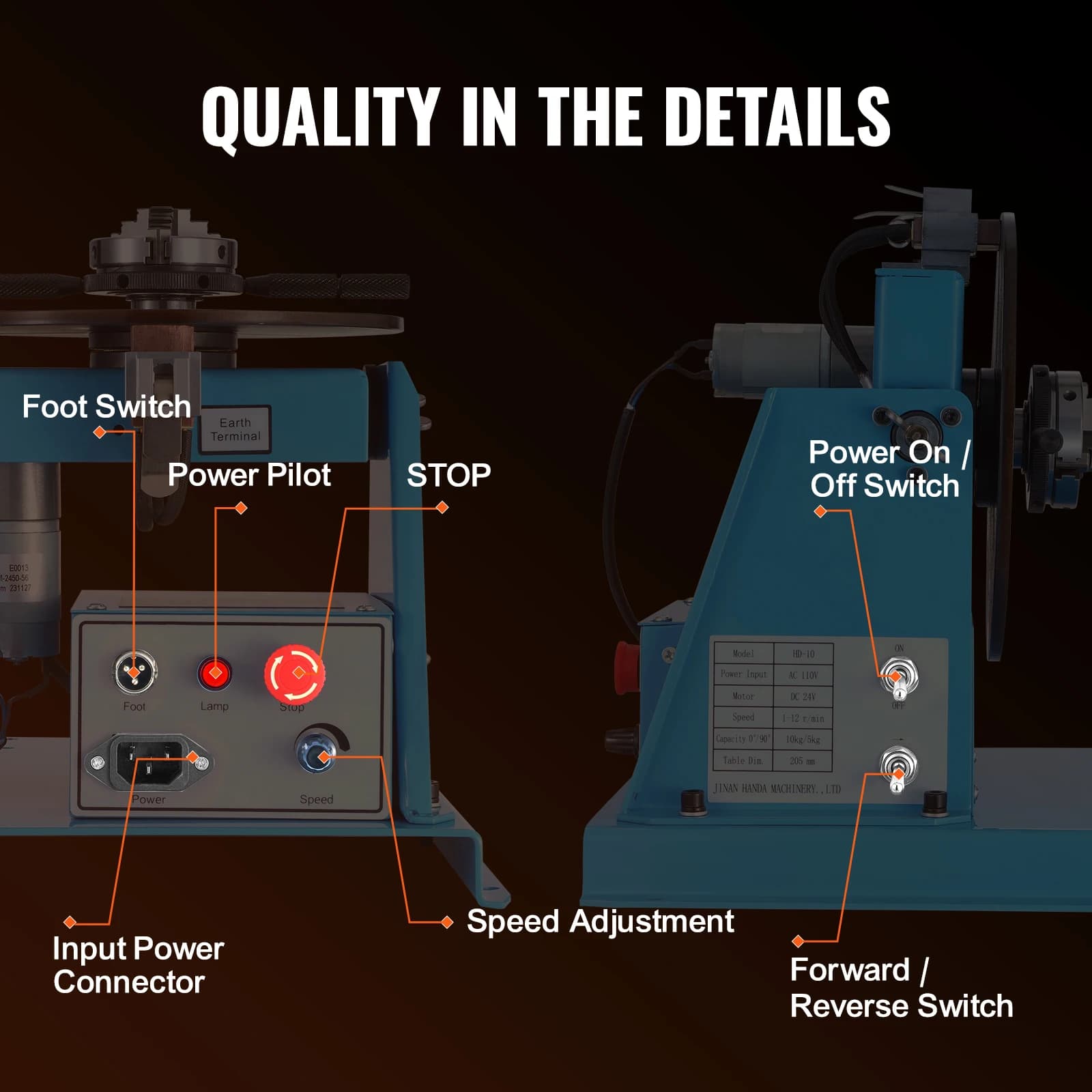 10KG Welding Positioner Turntable | Precision Rotary Table for Welding & Assembly - Thumbnail 6