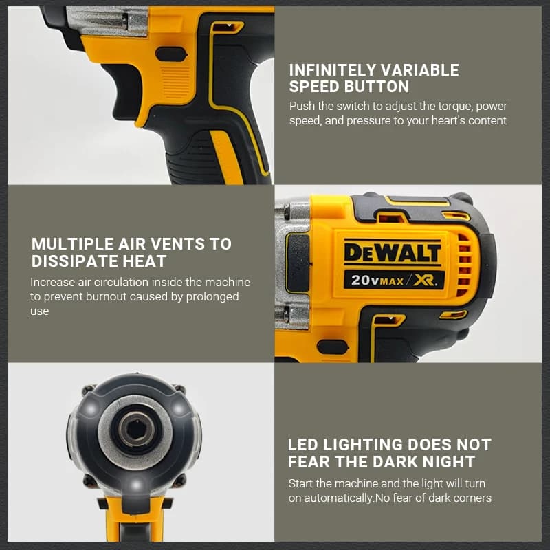 DeWalt DCF887 Brushless Impact Wrench | 20V MAX Cordless | 205 Nm High-Torque Performance - Thumbnail 5