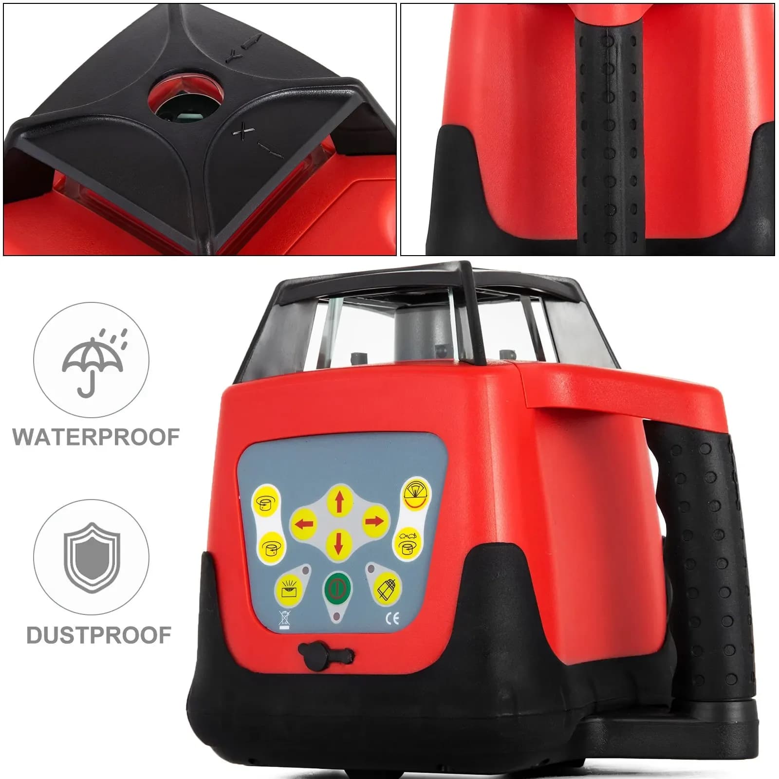 Laser Level | Automatic Self-Leveling Red Beam | Remote & Receiver Kit - Thumbnail 2