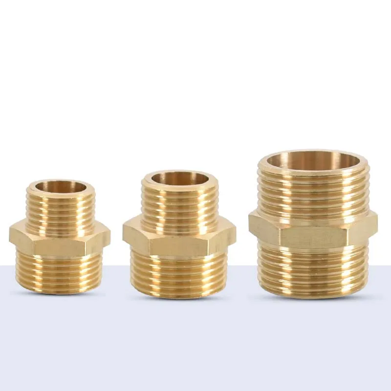 Brass Pipe Fitting | 1/8 Hex Nipple Quick-Connect Adapter - Thumbnail 5