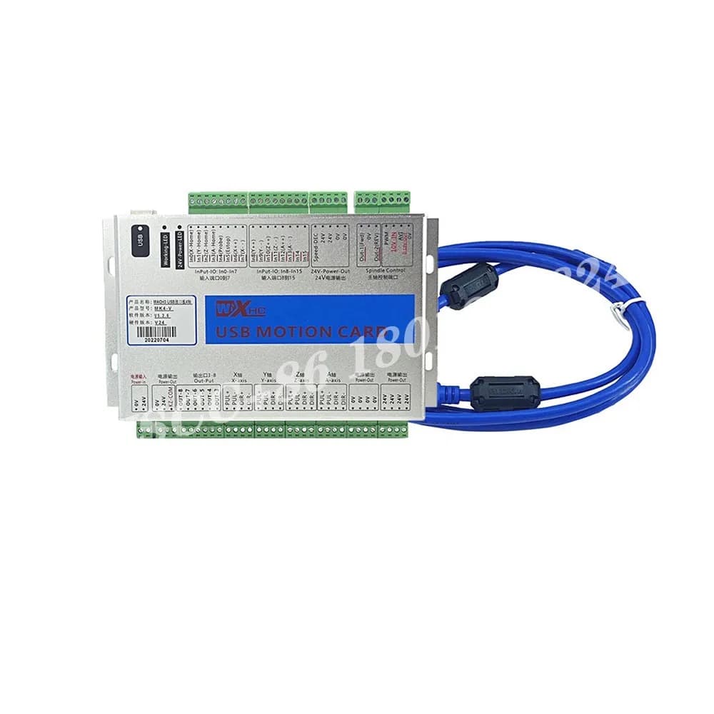 USB Motion Control Card for CNC Machines | 6-Axis Mach3 System | 2MHz Precision for Lathe & Engraving - Thumbnail 5