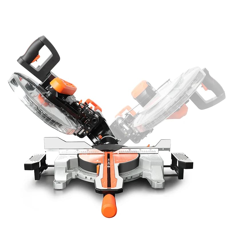 12-Inch Sliding Miter Saw | Single Bevel with Laser Guide | Precision Wood Cutting Tool - Thumbnail 4