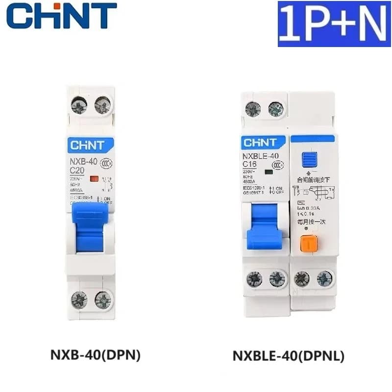 TPNL DPNL 230V 1P+N RCBO MCB Residual Current Circuit Breaker with Over and Short Current Leakage Protection 1P 40A - Thumbnail 3