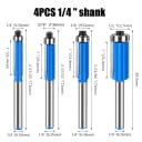 4Pcs 6.35mm Shank