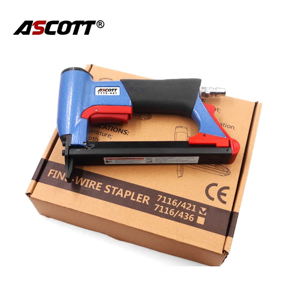 Framing Nail Gun | 21Ga Air Upholstery Stapler for Furniture & Cabinets | 7116-421 Crown - Thumbnail 5