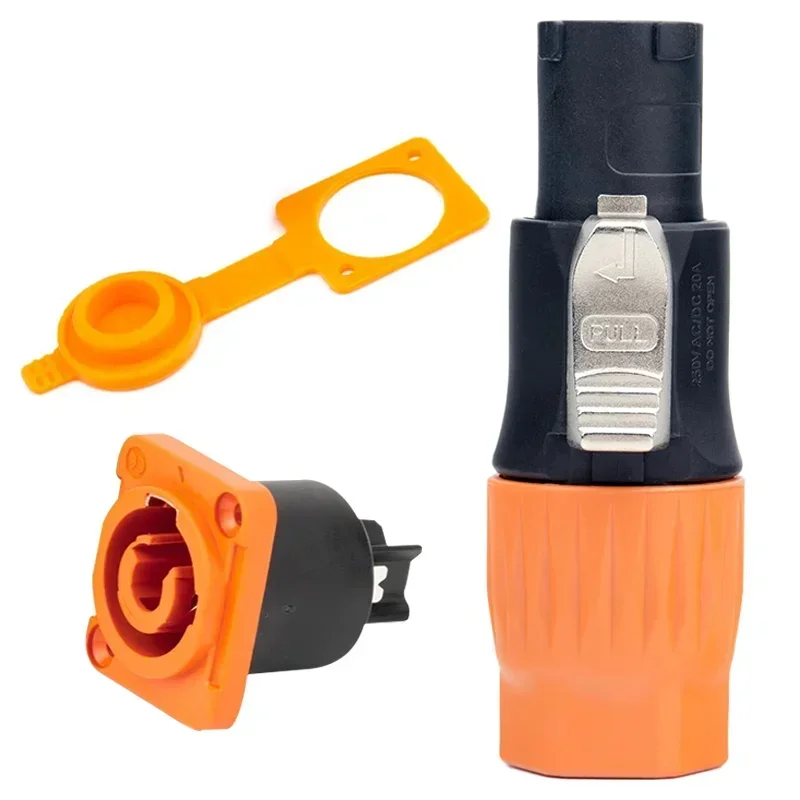 3-Pin XLR Power Connector | IP65 Waterproof | 20A Stage Lighting & LED Display Cable - Thumbnail 2