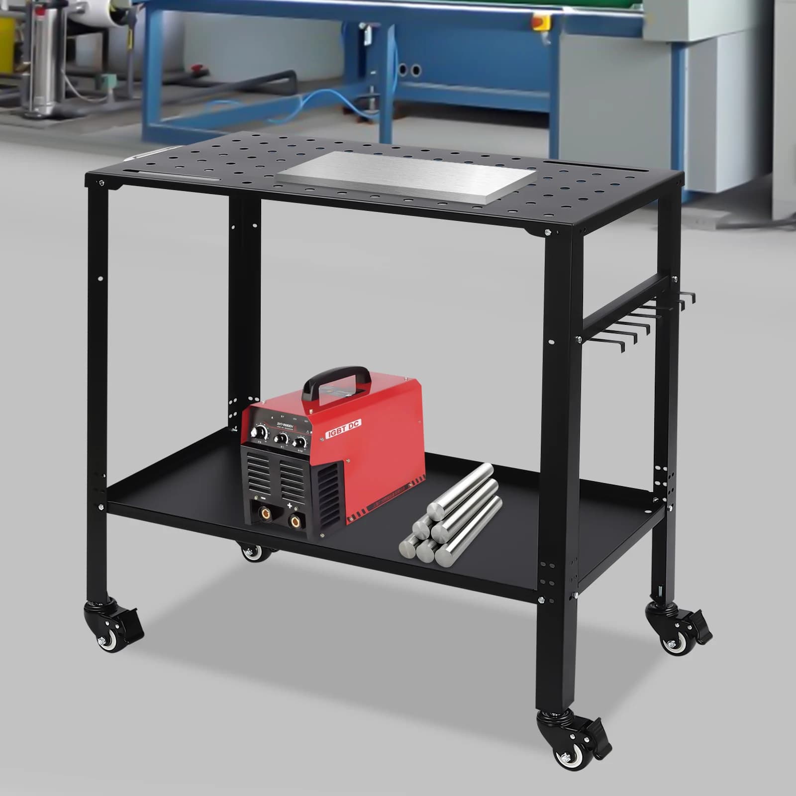 Welding Table | 36 x 18 Portable Workbench with Fixturing Holes - Thumbnail 6