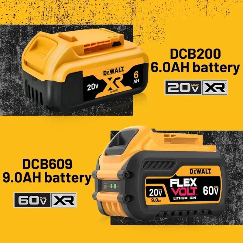 Original dewalt flexvolt battery 20V/60V 2AH/5AH/6AH/9AH  DEWALT,, DCB606 DCB182 DCB205,DCB118 fast charging dewalt 20v battery - Thumbnail 4