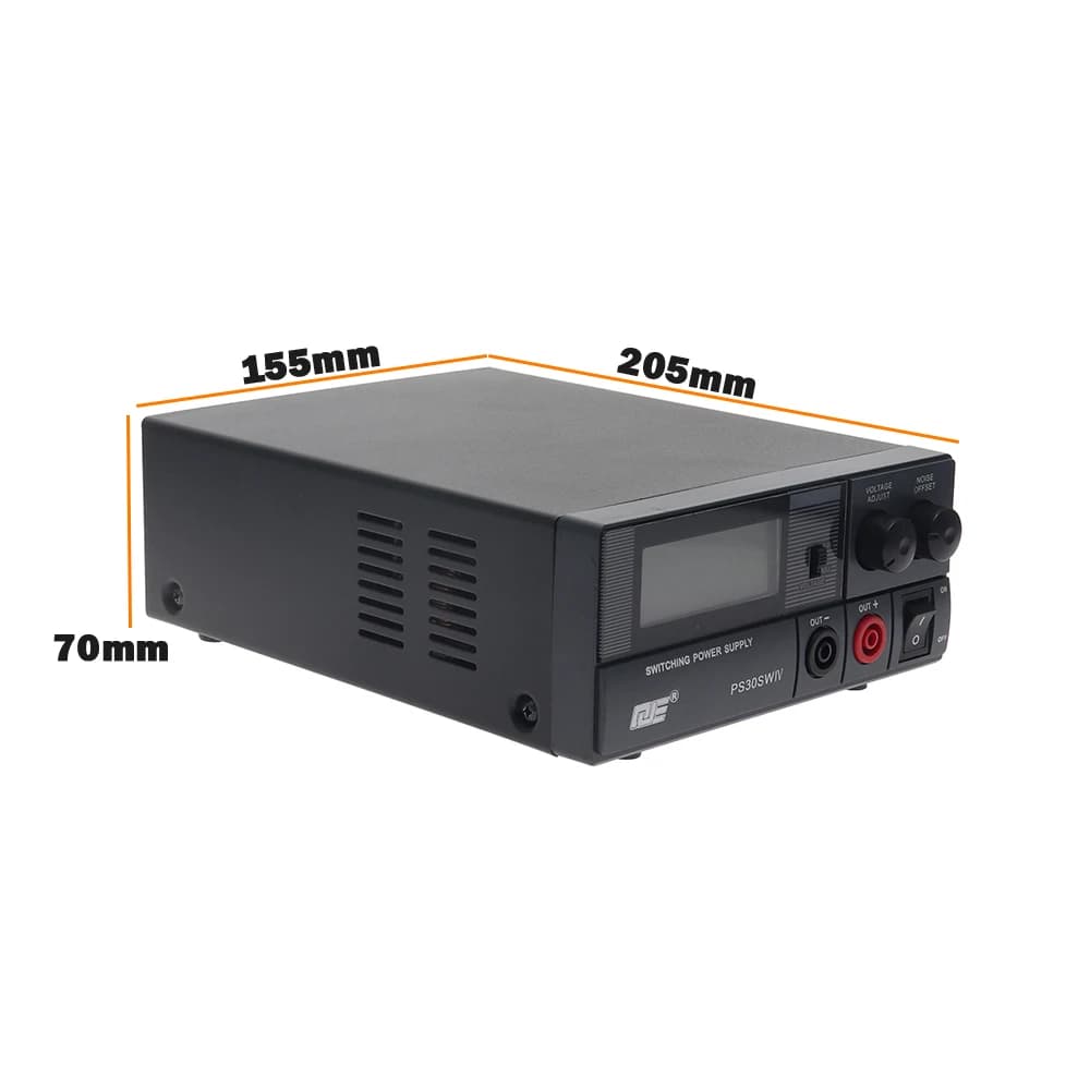 30A Linear Power Supply | 13.8V DC Regulated Bench Unit | Stable for Communications & Automotive - Thumbnail 4