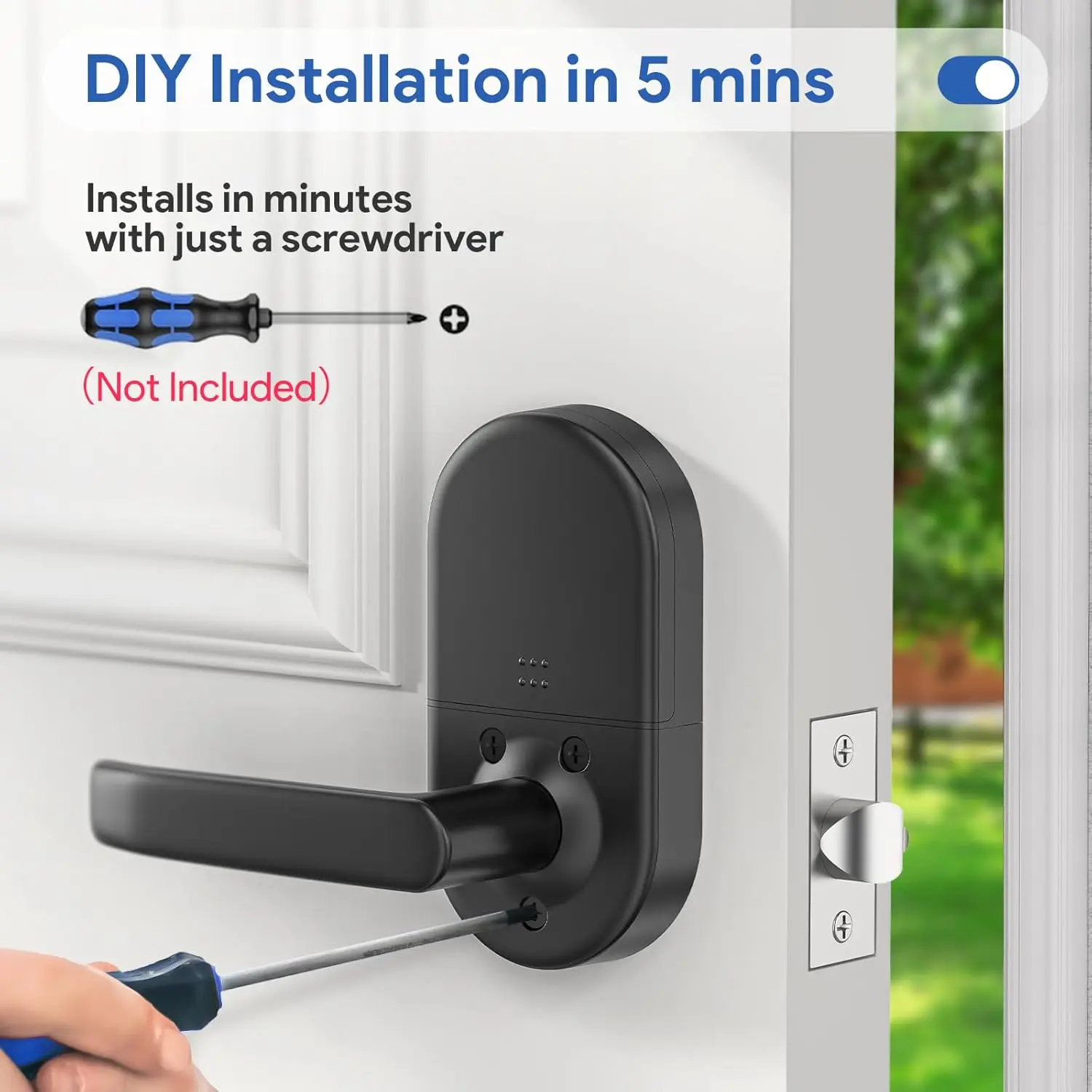 Keypad Door Lock | Backlit Entry & Auto-Lock | Easy Installation Home Security - Thumbnail 2