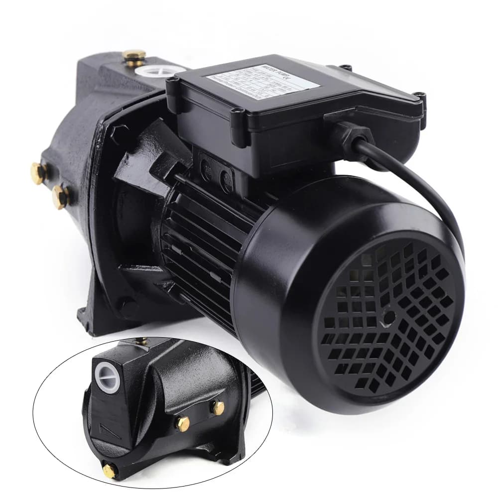 1HP Shallow Well Jet Pump | 110V with Pressure Switch 750W Motor | Daily & Agricultural Irrigation - Thumbnail 3