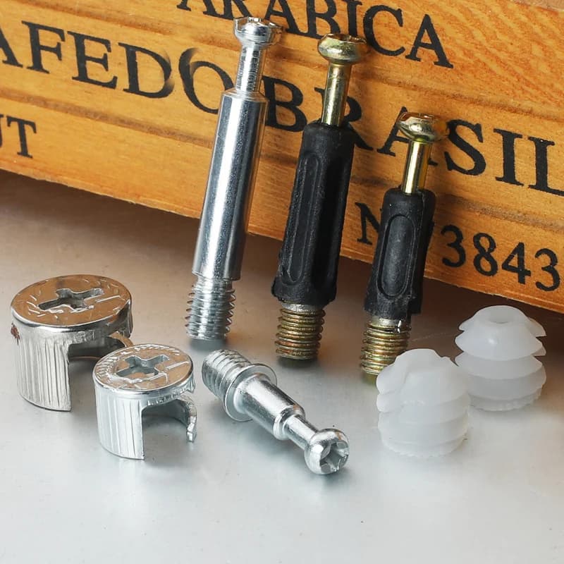 Connecting Hardware Set | 20pcs Cam Screw & Eccentric Wheel Nut | For Cabinet & Wardrobe - Thumbnail 2