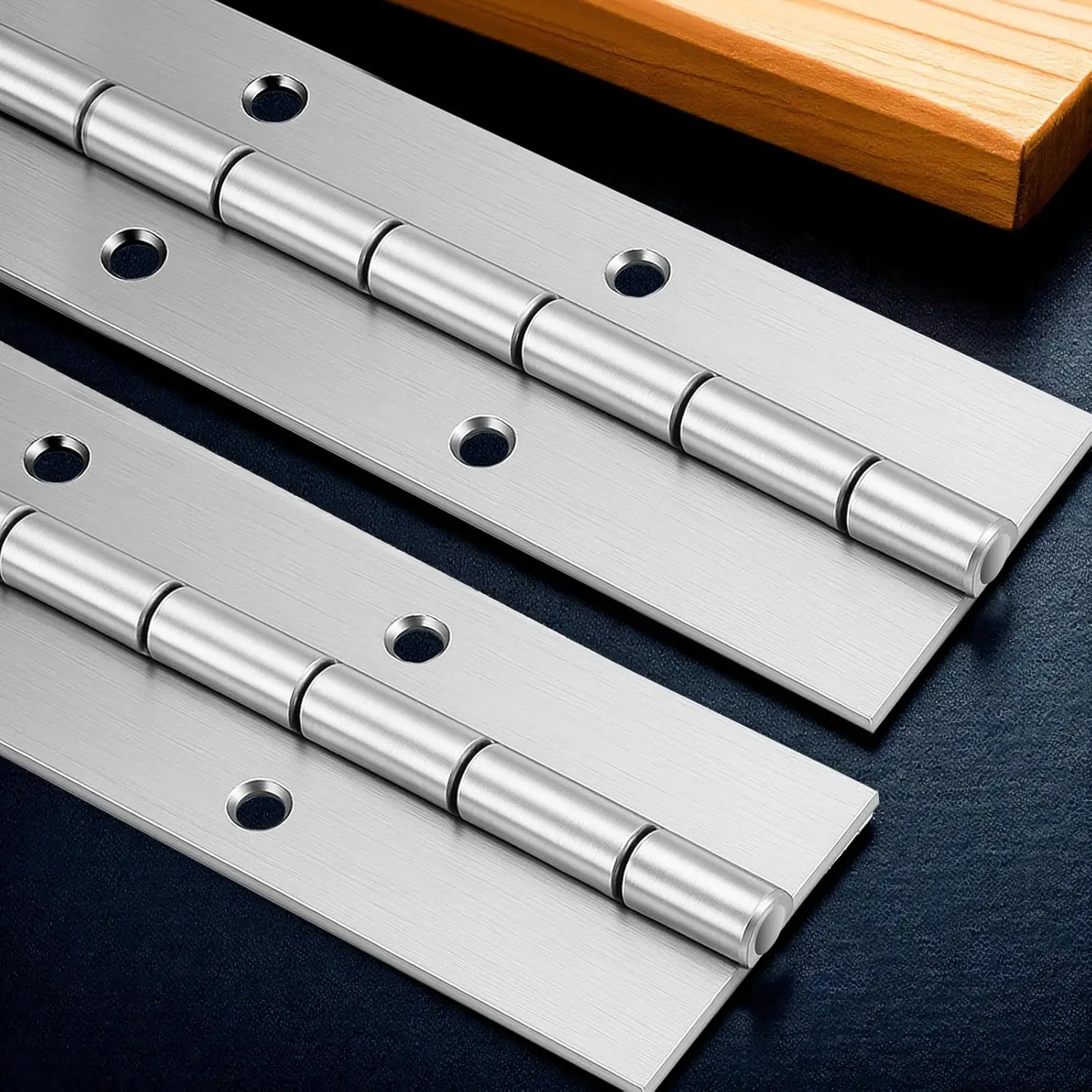 Piano Hinges | 6in to 48in Lengths | Cabinet, Furniture & Marine Box Hardware - Thumbnail 4