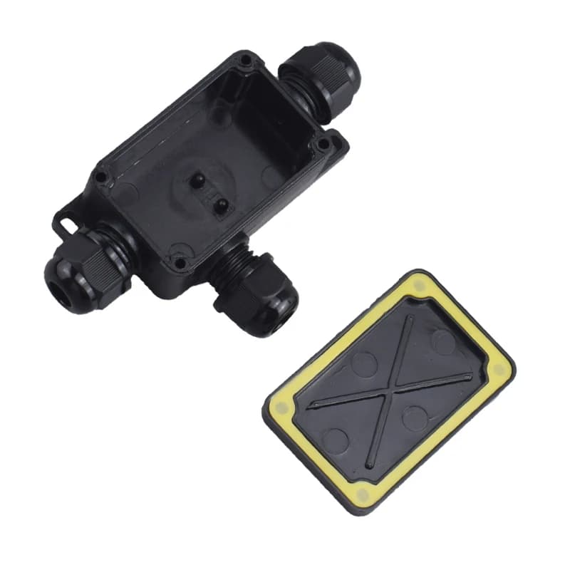 IP66 Waterproof Electrical Junction Box | 3-Way Terminal Connector for Outdoor LED Lighting