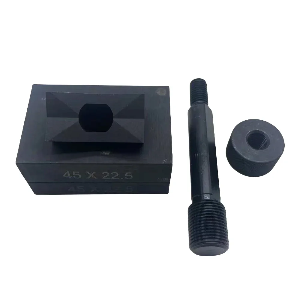 Hydraulic Punch & Die Set | 45x22.5mm Square/Rectangle Hole | Heavy-Duty Stainless Steel Tool - Thumbnail 5