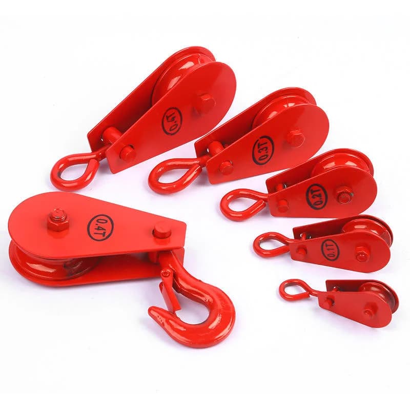 Heavy-Duty Pulley Block | Swivel Hook & Sheave System | Rigging & Lifting Hardware - Thumbnail 4