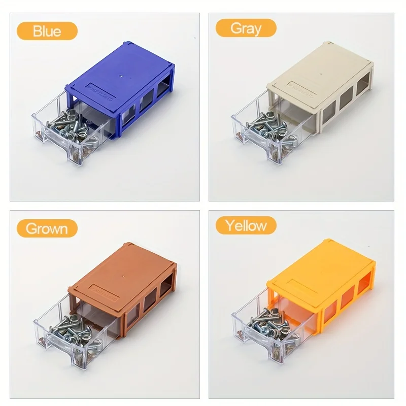 Drawer Storage Bin Set | 8/16pcs 14x9x4cm Organizers | Craft & Screw Parts Container - Thumbnail 4