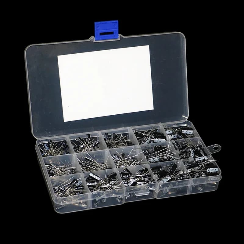Capacitor Assortment Kit | 300-Piece Set | 16V-50V Range | 0.1uF to 470uF Values - Thumbnail 3