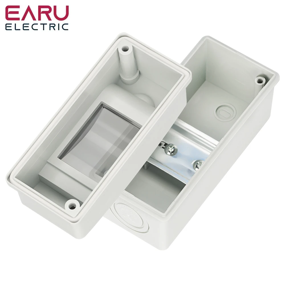 2-Way Outdoor Electrical Junction Box | IP65 Waterproof | PC ABS Panel for MCB & Solar - Thumbnail 6