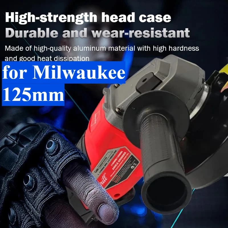 Angle Grinder | 125mm Braking Brushless Motor | 3 Variable Speed Gears - Thumbnail 2
