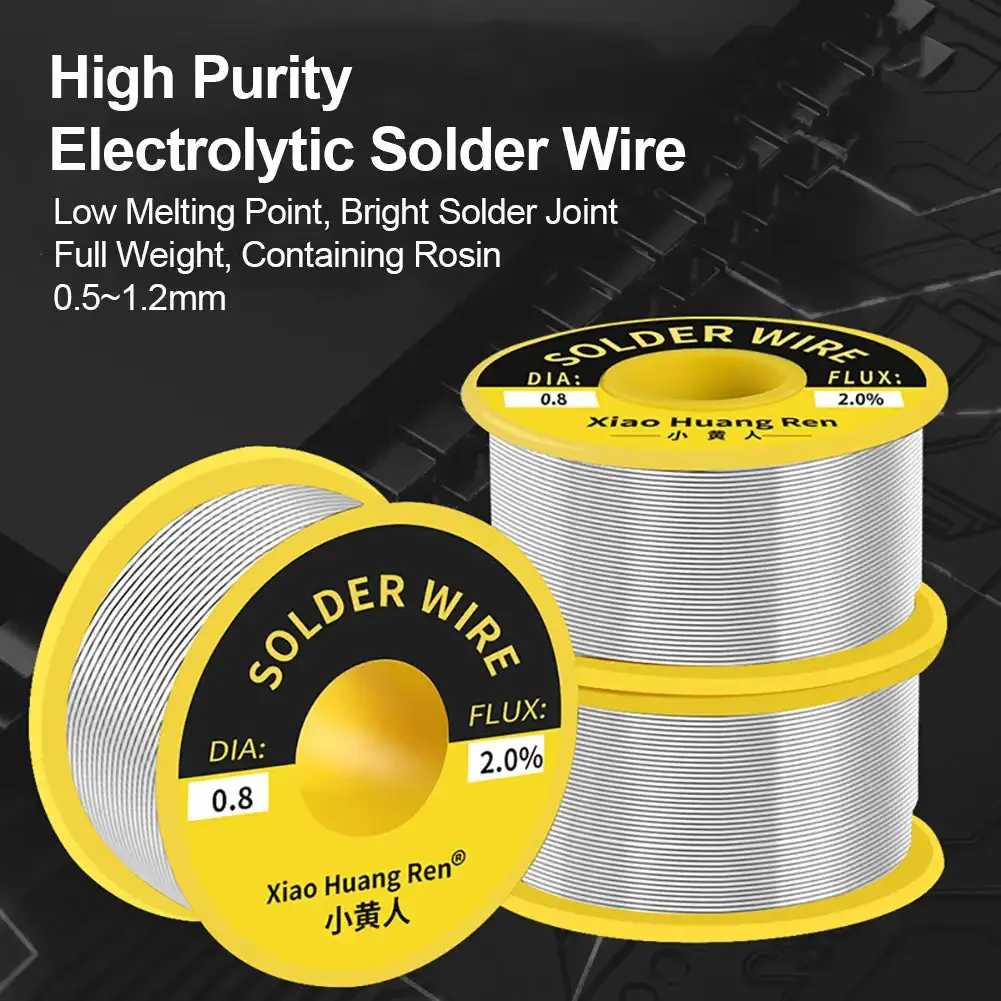 60/40 Rosin Core Solder Wire | 0.6mm Diameter | 50g Reel for Precision Electronics Work - Thumbnail 3