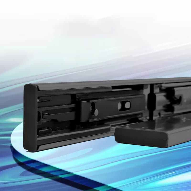 3-Way Drawer Slides | Heavy-Duty Steel Rails | 8 to 22 Extension - Thumbnail 3