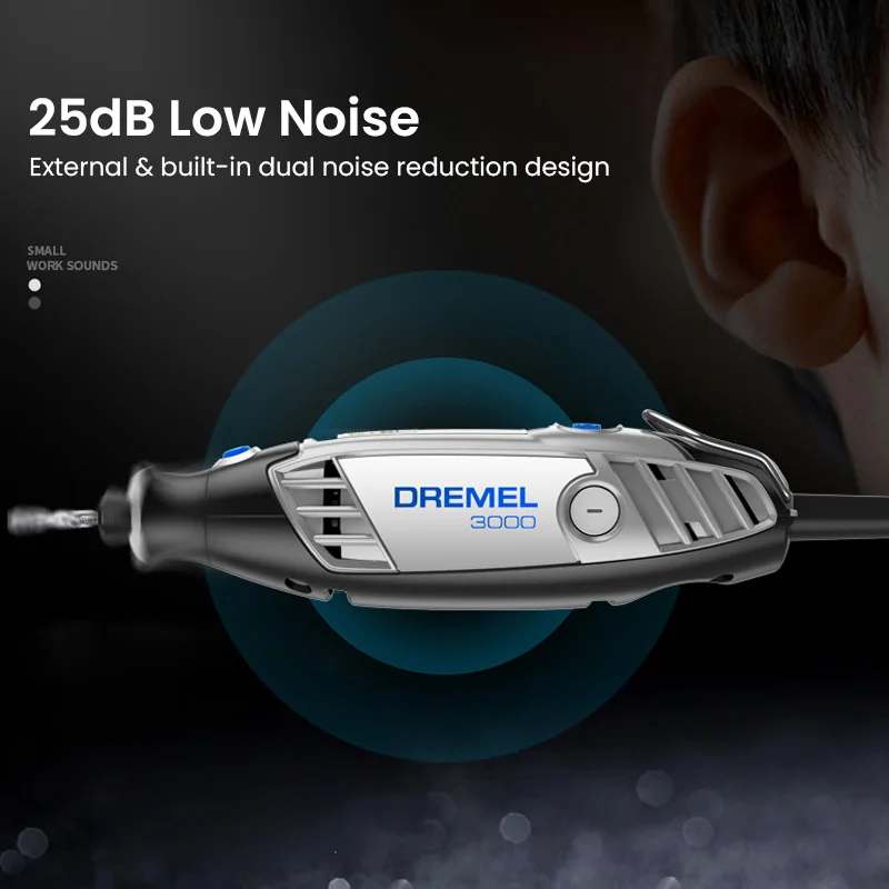Bosch Dremel 3000 N-10 Grinder Set | Small Electric Polisher | Jade Carving & Straight Grinding Tool - Thumbnail 4