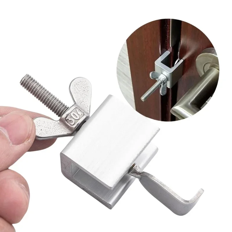 Door Lock for Travel | Dual Nut Adjustment | Hotel & Home Self-Defense Security - Thumbnail 4