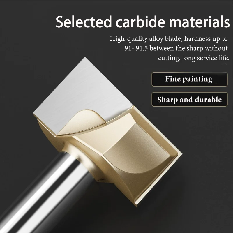 CNC Router Bit | 1/4 & 1/2 Shank | Slotting & Engraving Cutter for Wood, Acrylic, MDF - Thumbnail 3