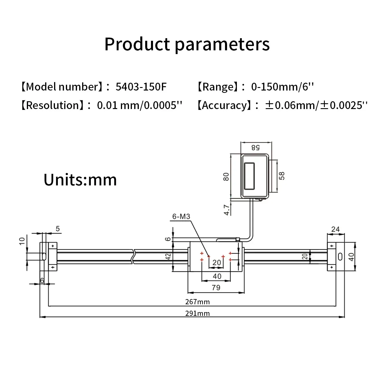 Digital Readout System | 0-300mm Linear Scale | Bridgeport Mill & Lathe DRO - Thumbnail 3