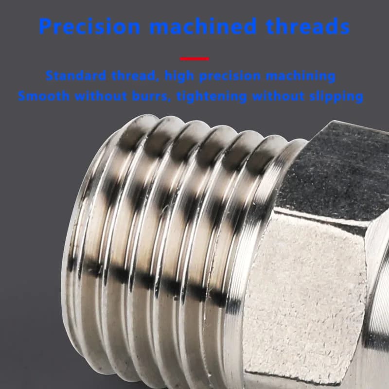 Pneumatic Hose Fittings Kit | 304 Stainless Steel Quick-Release Connectors | 1/8 to 1/2 Sizes - Thumbnail 4