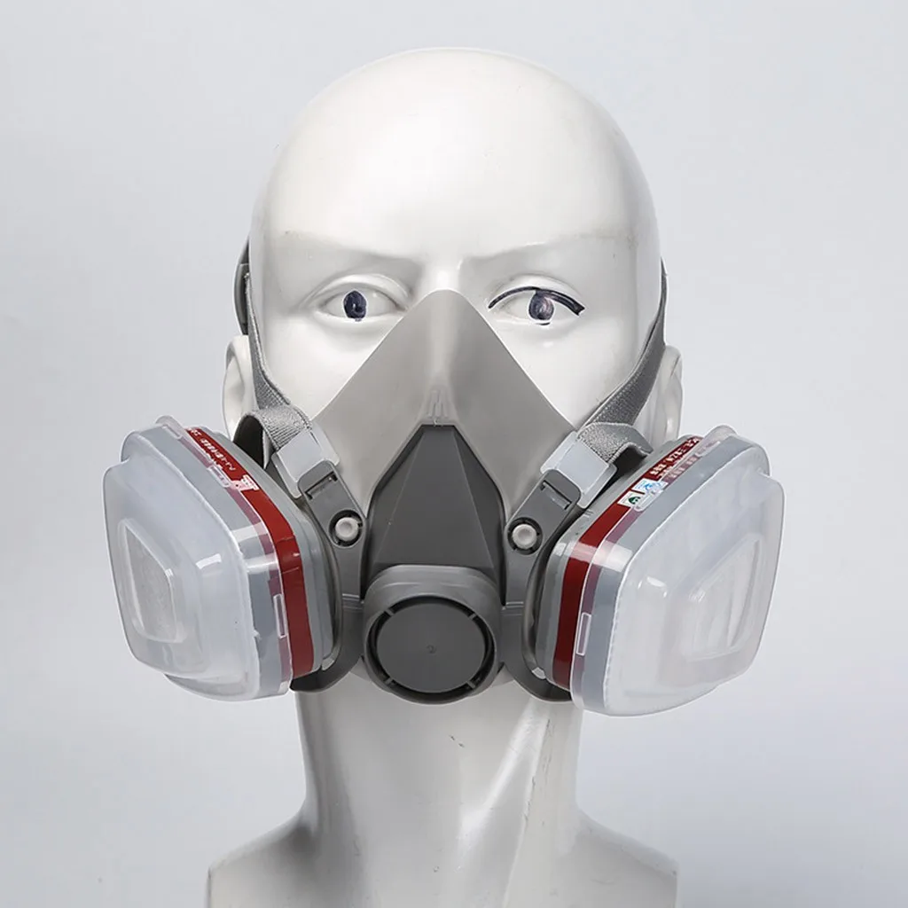 Respirator Mask with Goggles | Organic Vapor & Paint Spray Protection | Chemical Filter System - Thumbnail 4