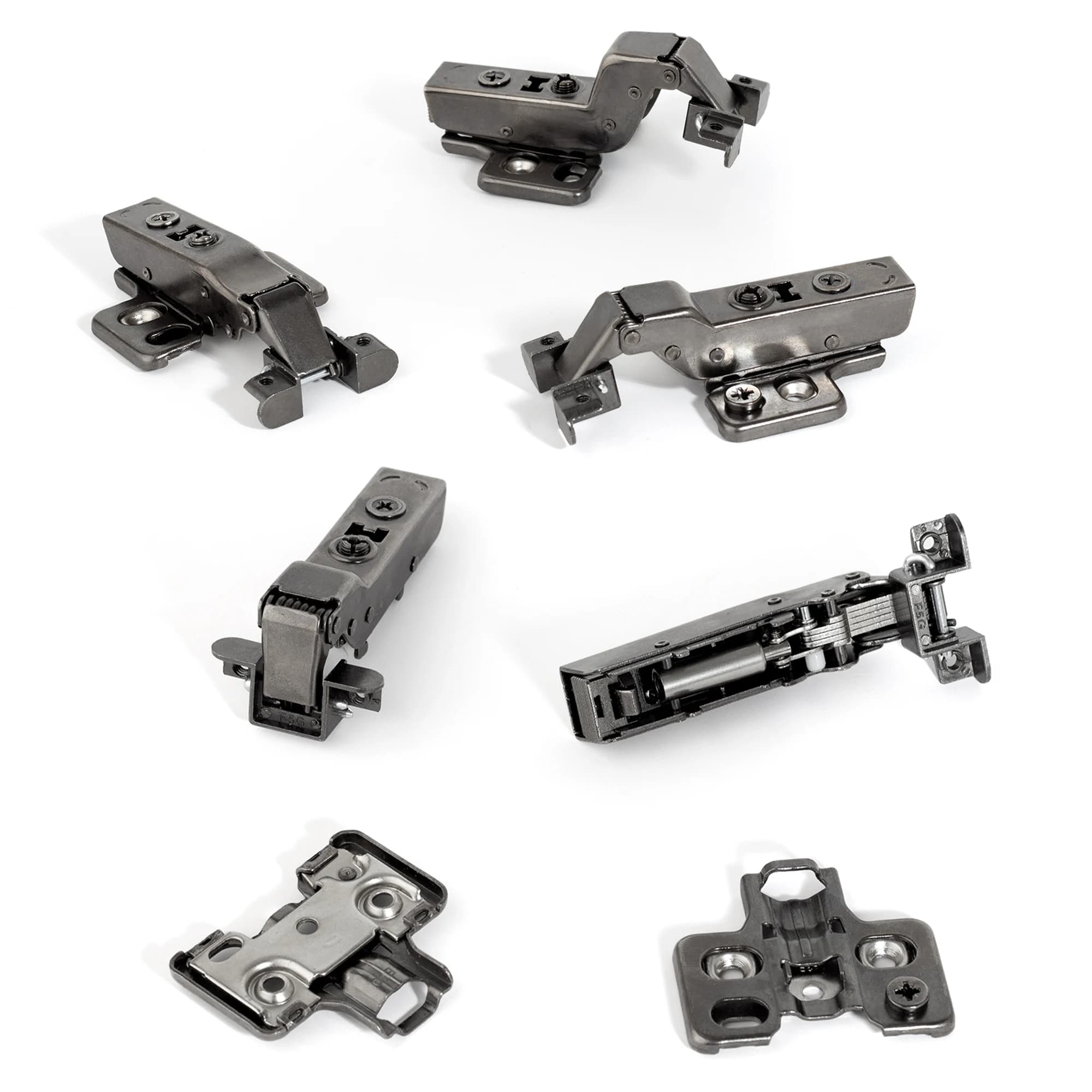 Glass Door Hinges | Aluminum Frame with Hydraulic Damper | Soft Close Cabinet Hardware - Thumbnail 5