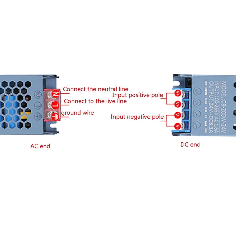 LED Power Supply | 60W-400W AC/DC Driver | Silent 12V/24V Transformer for Professional Lighting - Thumbnail 5