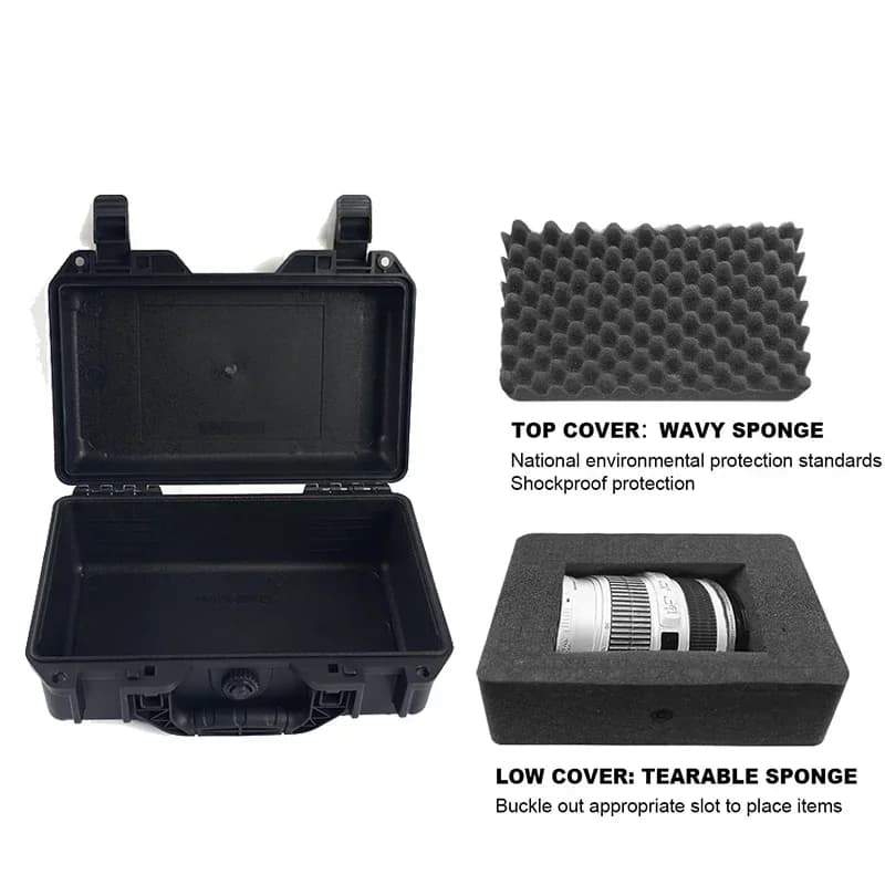 Pelican-Style Shockproof Toolbox | Water-Repellent Hard Carry Case | Heavy-Duty Garage Organizer - Thumbnail 4