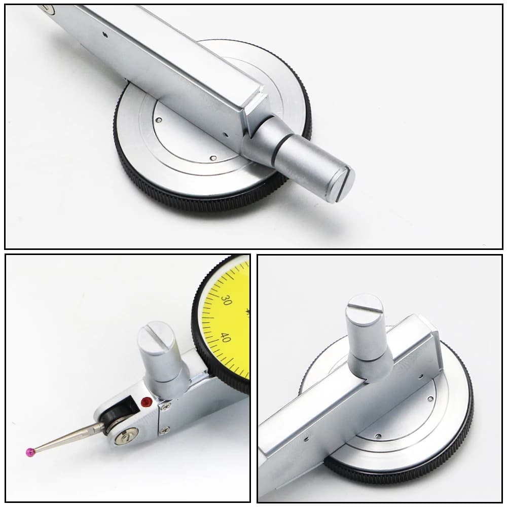 Metric Dial Test Indicator | Vertical Style with Red Jewel | 0.01mm Resolution - Thumbnail 4