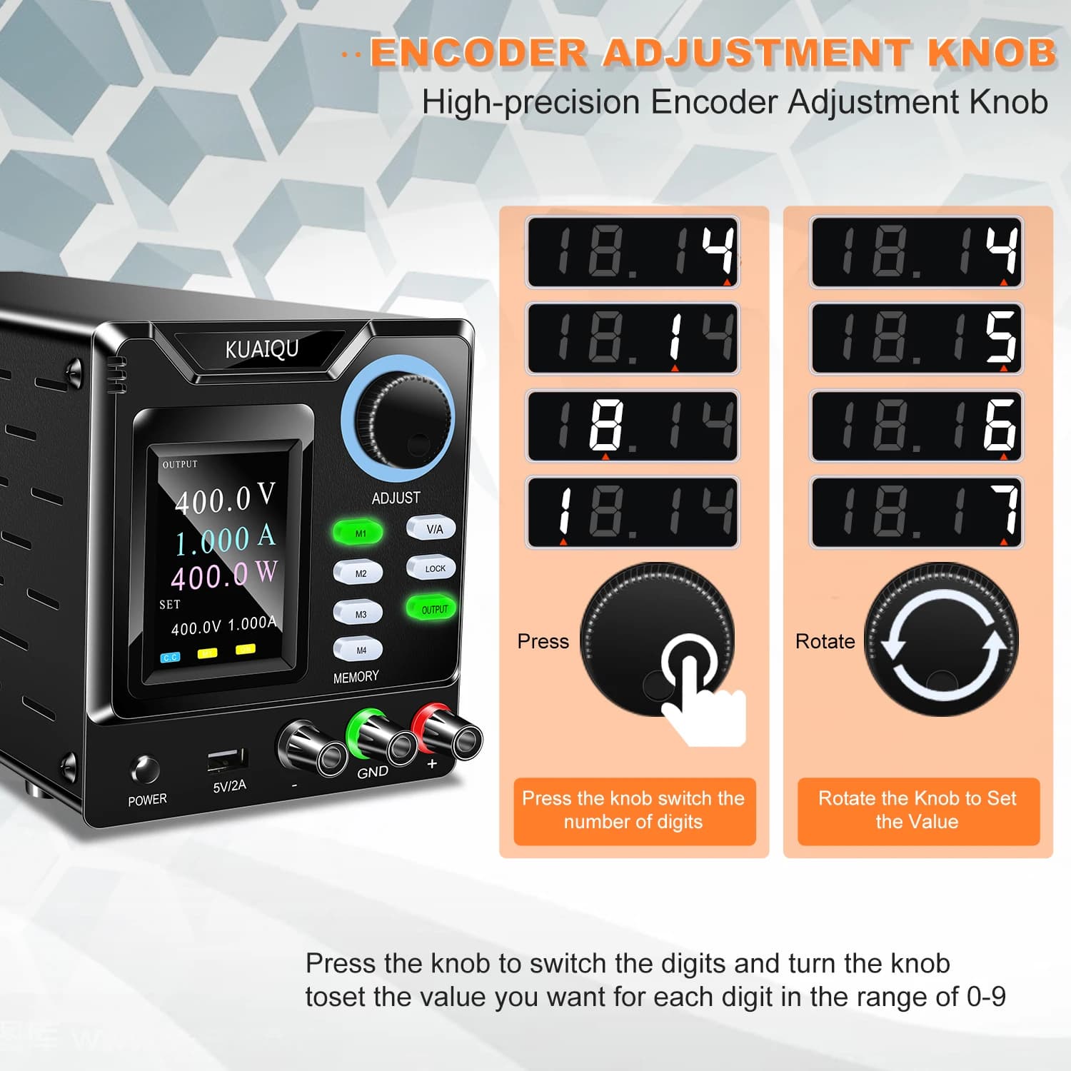 DC Power Supply | 400V 1A 30V10A Bench Unit | RS-232 Interface & Voltage Stabilization - Thumbnail 4
