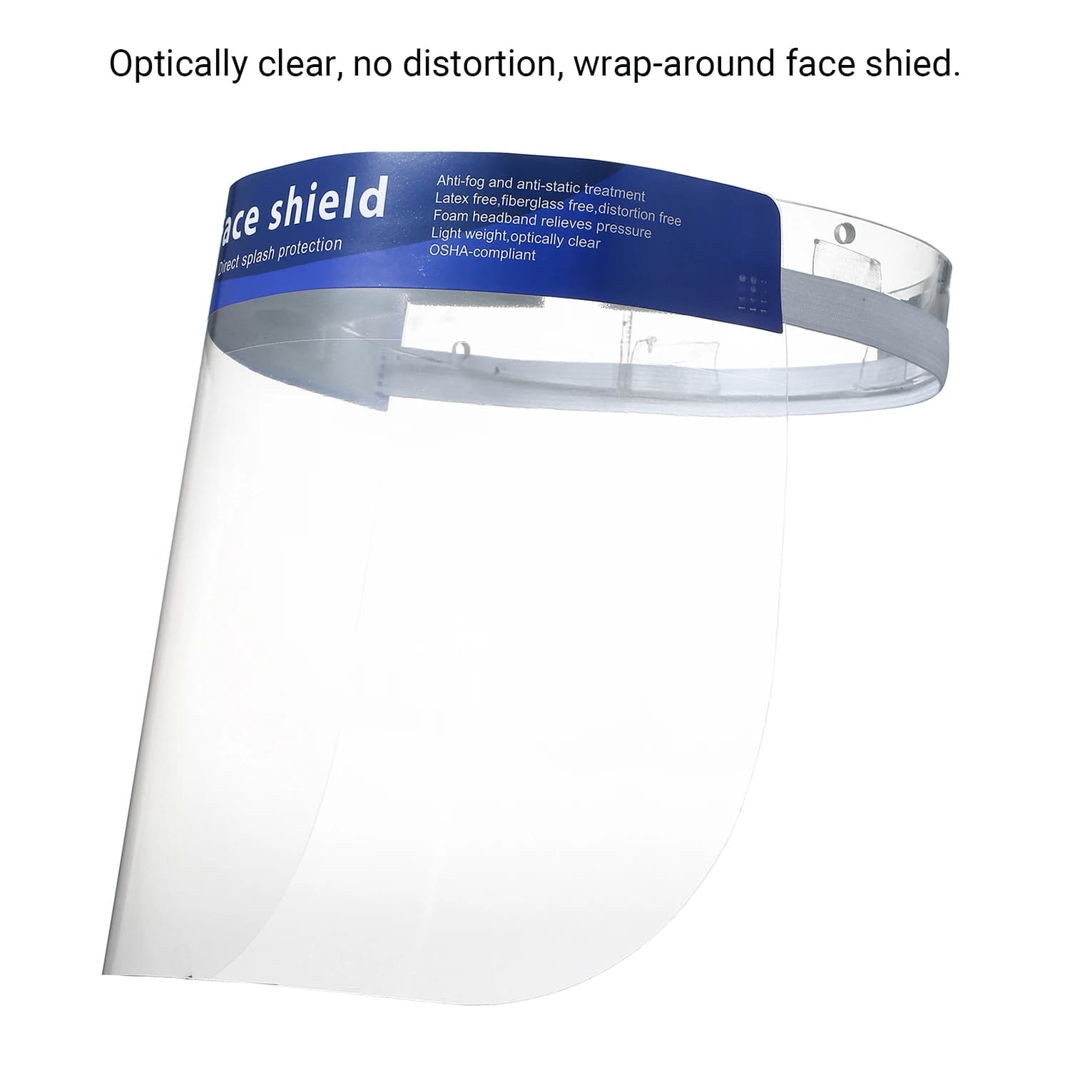 Full Face Shield | 10-Pack | Splash-Resistant Transparent Visor for Safety Protection - Thumbnail 3