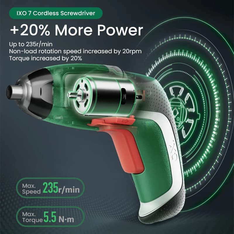 Bosch IXO USB Rechargeable Screwdriver | 3.6V Mini Electric Drill | Portable Multi-Function Tool - Thumbnail 3
